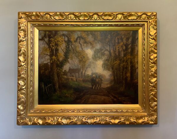 An oil on canvas by George Leon Little