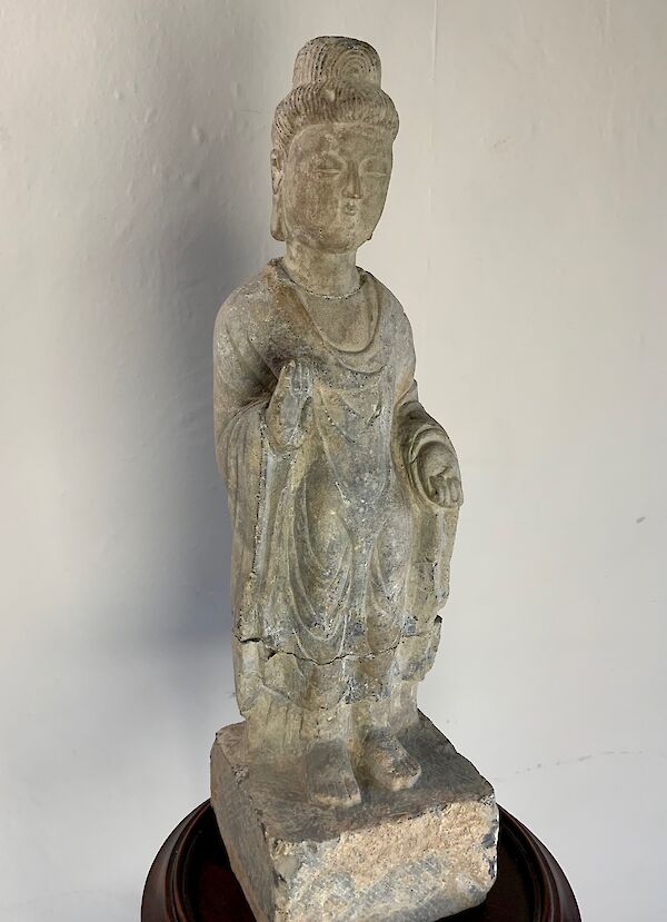 Sui dynasty carved stone Buddha