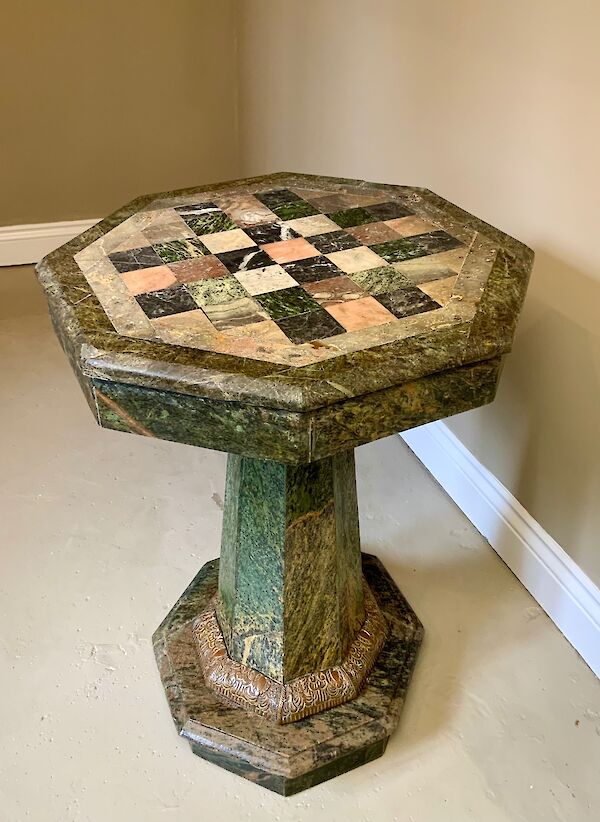A specimen marble table