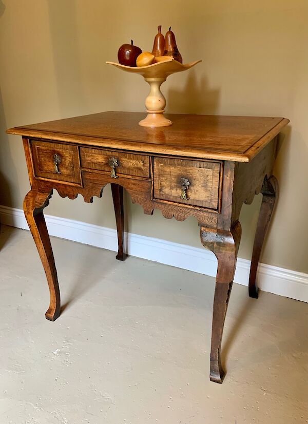 A George III oak lowboy